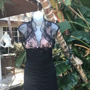Vintage Scott McClintock romantic lace slip dress and bolero